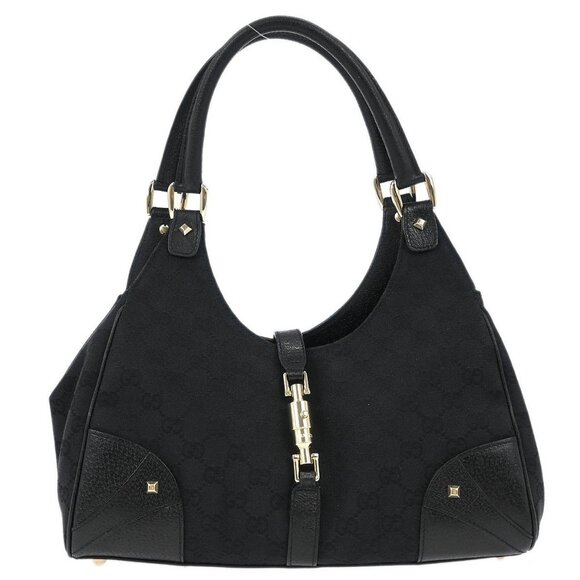 Gucci Handbags - Gucci Black GG Jackie Hobo Handbag 124407 2123 166675